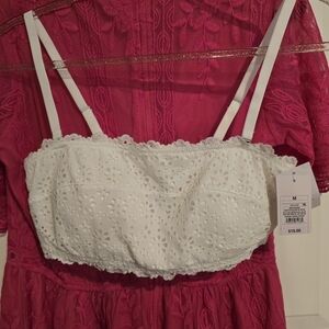 White Eyelet Bralette